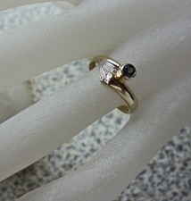 Brillantring ring saphir gebraucht kaufen  München