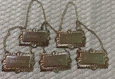 Decanter tags silver for sale  Benton