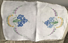 Vintage traycloths hand for sale  MARKET DRAYTON