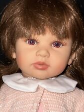 Boneca bebê 24 polegadas criança cabelo castanho e olhos menina aparência real pé nu, usado comprar usado  Enviando para Brazil