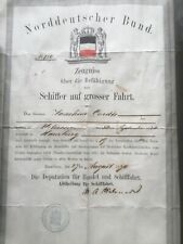 Urkunde antike schiffskapitän gebraucht kaufen  Berlin