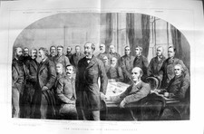 Estampa antiga 1887 Lord Carnarvon Tritton Currie Hanson Eden Playfair 19º comprar usado  Enviando para Brazil