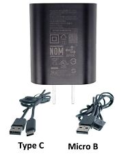 Adaptador Nokia AD-10WU 5V-2A fabricante de equipamento original preto + dois cabos USB (tipo C e Micro B) comprar usado  Enviando para Brazil
