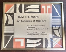 Usado, Pôster de arte Hopi exposição FROM THE MESAS Mary Porter Sesnon Gallery 1975 comprar usado  Enviando para Brazil