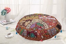 Brown footstool vintage for sale  Shipping to Ireland