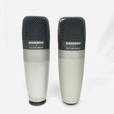 Usado, Conjunto de 2 microfones Samson C01 Studio condensador microfone estéreo par XLR comprar usado  Enviando para Brazil