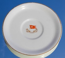 WHITE STAR LINE RMS OLYMPIC TITANIC ERA 2ND CLASS DECK SERVICE BULLION SAUCER #3 comprar usado  Enviando para Brazil
