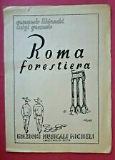 Spartito roma forestiera usato  Italia