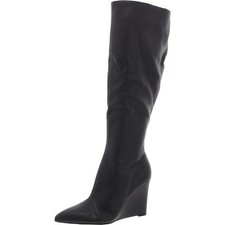 Sapatos femininos Open Edit preto com zíper altura do joelho 6 médios (B,M) BHFO 1151, usado comprar usado  Enviando para Brazil