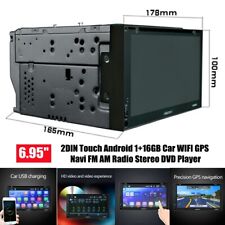DVD player estéreo rádio FM AM 6,95" 2DIN Touch Android 1+16GB carro WIFI GPS navegação FM comprar usado  Enviando para Brazil