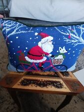 Vtg needlepoint santa for sale  Arvada