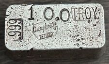 Raro Vintage 10 Oz Daugherty Refiner Old Pour Lingote de Barra de Prata  comprar usado  Enviando para Brazil