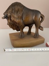 Holz kunst bison gebraucht kaufen  Wolfsburg