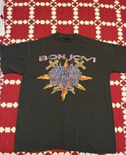 Camiseta vintage Bon Jovi Keep The Faith 1993 Tour XL Brockum dupla face única comprar usado  Enviando para Brazil