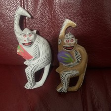 Hanging monkeys wooden for sale  HARLOW