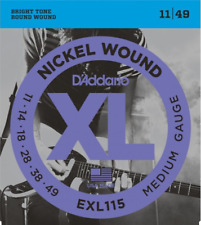 Usado, D'Addario EXL115 Cuerdas Guitarra Eléctrica Níquel Chapado 11-49 + 6 Púas comprar usado  Enviando para Brazil