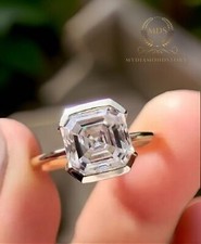 Moissanite solitaire engagemen for sale  Jamaica