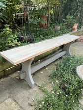 Seater bench solid for sale  HOOK