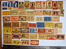 100 peças etiquetas Suécia Matchbox tamanho caixa lote # 38, usado comprar usado  Enviando para Brazil