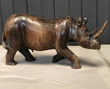 Nashorn holz figuren gebraucht kaufen  Obernzell