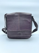 Kenneth Cole "A New Bag-inning" Flapover de Couro Marrom, usado comprar usado  Enviando para Brazil