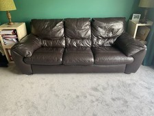 Seater leather sofa for sale  BRENTWOOD