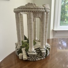 Acuario Ruinas Griegas Romanas Columnas Temática Pecera Ornamento Burbujeador 12" Alto segunda mano  Embacar hacia Mexico