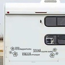 Adesivo camper frase usato  Napoli