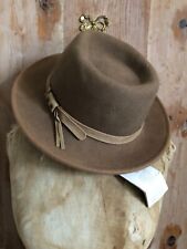 Feltro de lã esmagável italiano SPIRITO impermeável Trilby Fedora novo na caixa tamanho 58 comprar usado  Enviando para Brazil