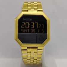 Relógio digital unissex dourado quartzo rocha robô Nixon comprar usado  Enviando para Brazil
