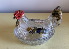 Poule verre peint. d'occasion  Pionnat