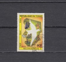 Czad 1987 / 1988 Mi. 1141 nadruk nadruk Pokój pojednanie used na sprzedaż  PL