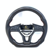 Volante de fibra de carbono real para Nissan 2019-2025 Sylphy Altima Versa Sentra, usado comprar usado  Enviando para Brazil