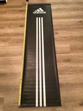 Banner de exibição vintage Adidas 2 lados 6 pés loja tecido vinil preto e branco comprar usado  Enviando para Brazil
