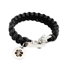 Bracelet médical paracord d'occasion  Expédié en France