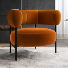 Rust velvet curved for sale  HUDDERSFIELD