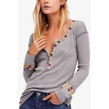 Blusa Henley térmica arco-íris mistura algodão cinza FREE PEOPLE G comprar usado  Enviando para Brazil