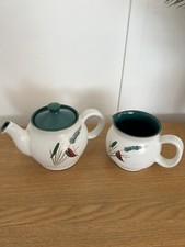 Denby greenwheat teapot for sale  HALIFAX