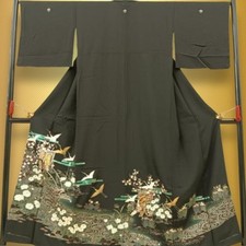 Kimono japonais noir d'occasion  Expédié en France