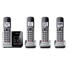 Sistema de atendimento Panasonic 4 aparelhos com bloqueador de chamadas inteligente e identificador de chamadas falante comprar usado  Enviando para Brazil