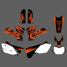 Usado, Conjunto de adesivos de fundo gráfico para KTM 125 250 300 350 450 525 EXC 2004 comprar usado  Enviando para Brazil