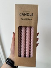 Rose pink candlesticks for sale  MANCHESTER