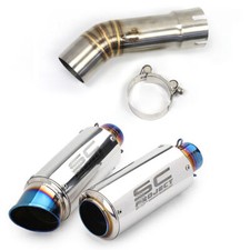 Pontas de silenciador de escape deslizantes tubo de ligação média para YAMAHA FZ8 N FZ8S YZF-FZ8  comprar usado  Enviando para Brazil