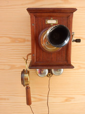 Altes wandtelefon holz gebraucht kaufen  Allendorf, Berndroth, Kördorf