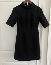 Usado, Vestido de lã gola HOBBS London Peter Pan tamanho. Preto 4 (EUA) comprar usado  Enviando para Brazil