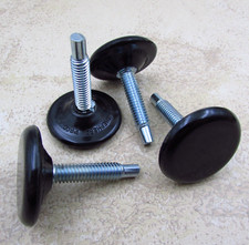 Quantidade 4 Shepherd 5/16-18 X 1-1/2" BLK plástico nivelador ajustável piso deslizante comprar usado  Enviando para Brazil