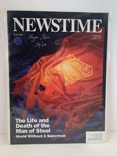 Revista Newstime A Vida e Morte do Superman assinada por Roger Stern certificado de autenticidade comprar usado  Enviando para Brazil