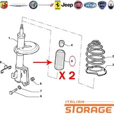 Conjunto de 2 fones de ouvido Fiat Doblo Palio Strada amortecedores frontais originais 46466619 comprar usado  Enviando para Brazil