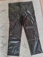Schwarze herren kunstlederhose gebraucht kaufen  Laichingen