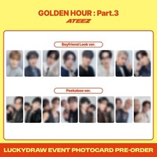 [Pré-venda] Cartão fotográfico ATEEZ 12º mini álbum Golden Hour parte 3 Everline Luckydraw comprar usado  Enviando para Brazil